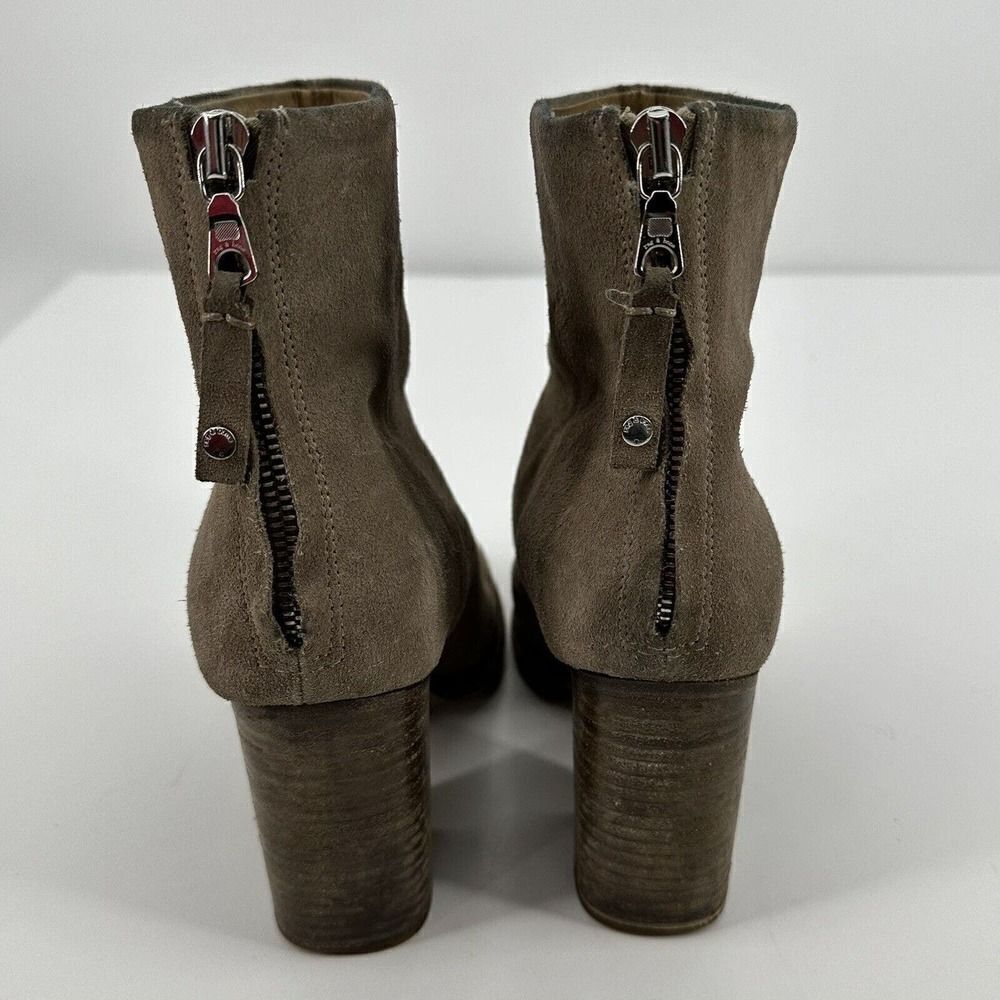 Rag & Bone Ashby Suede Ankle Boots Booties Stone Gray Size 39.5 US 9.5‎ - Picture 7 of 10